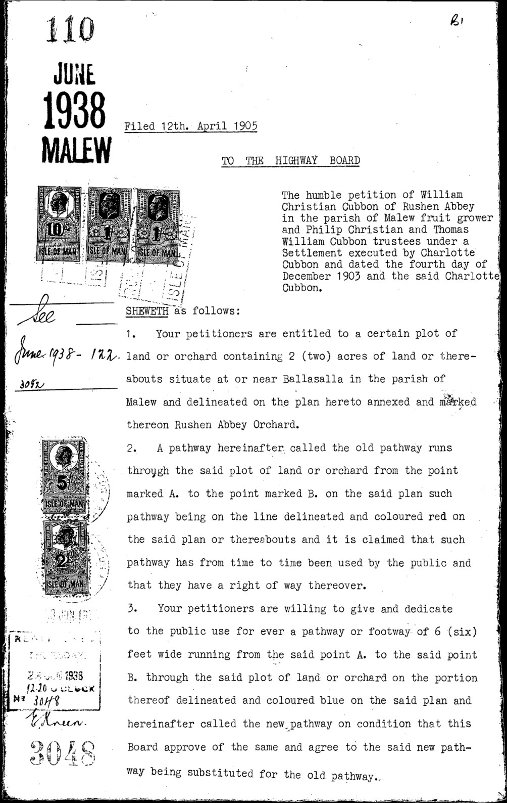 Petition, Jun 1938/110