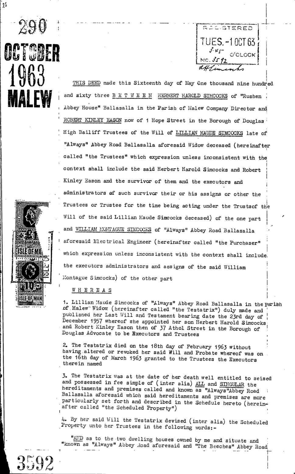 Conveyance Oct 1963/290