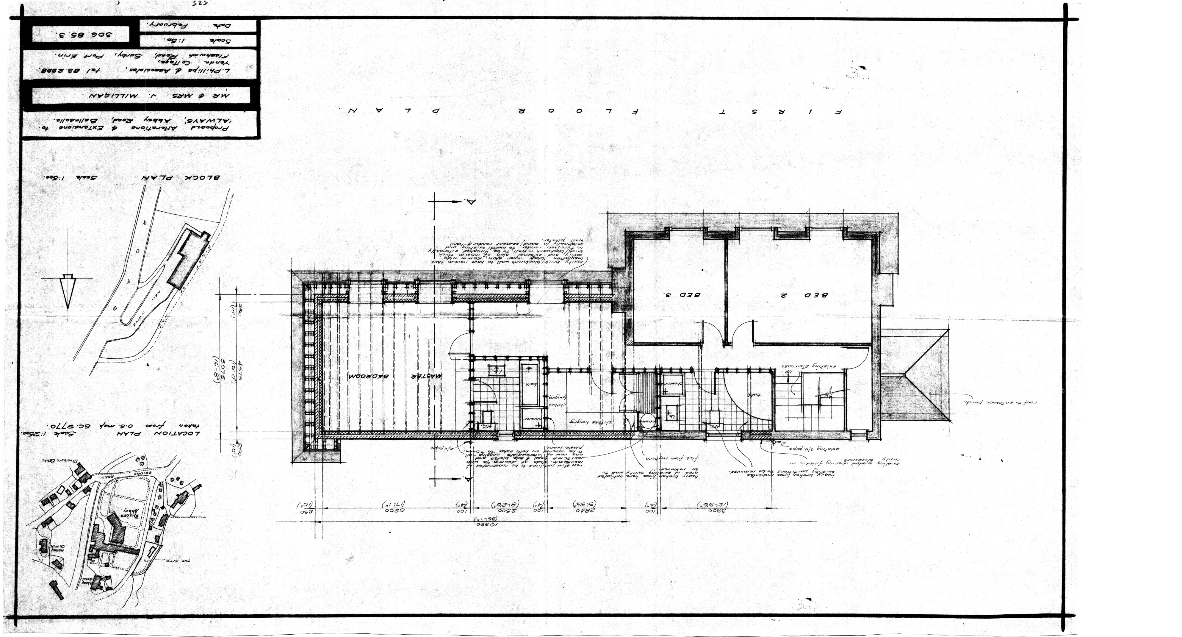 First floor plan, PA 85/216