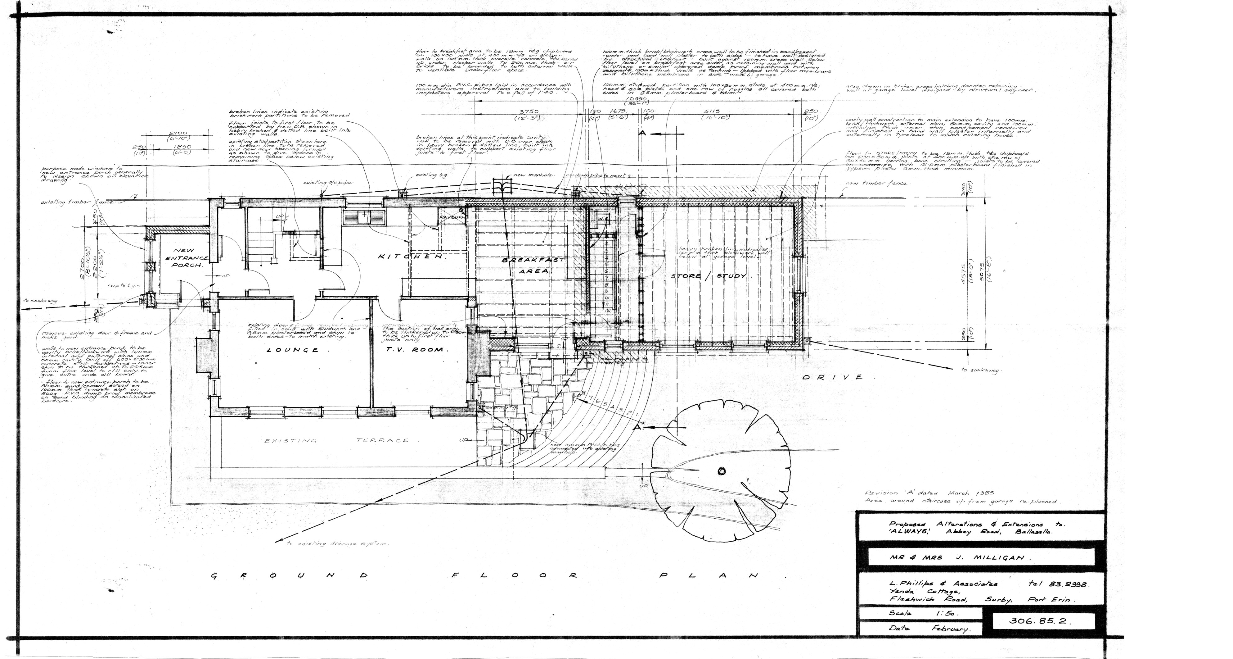 Ground floor plan, PA 85/216